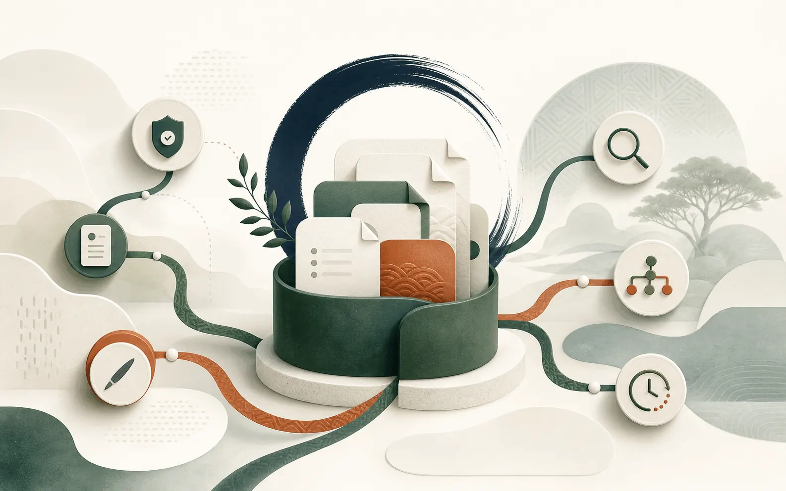 Interface Owarelin Records montrant le parcours et le contexte d'une information